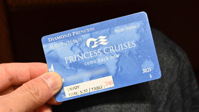 ダイヤモンド・プリンセスのクルーズカード