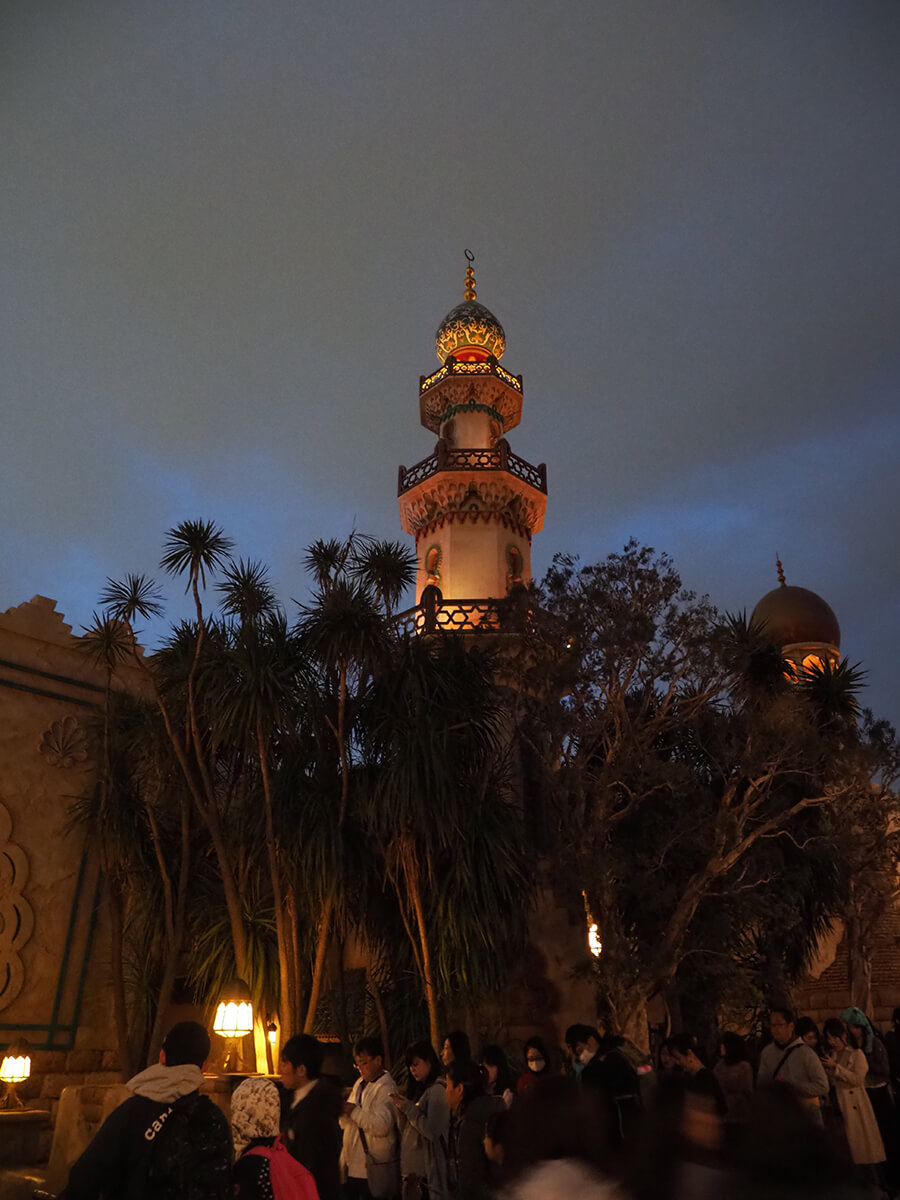 ディズニーシーの夜景