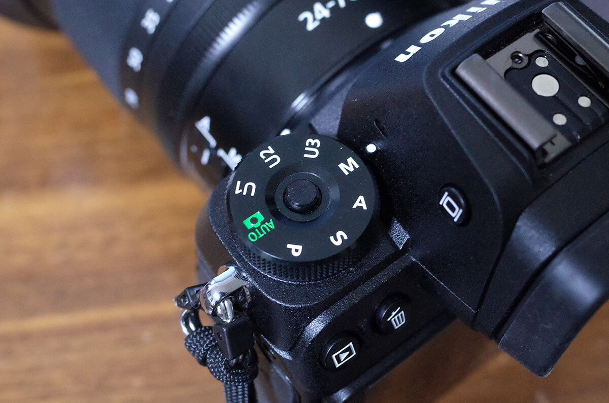 Nikon Z7をマニュアルモードに設定