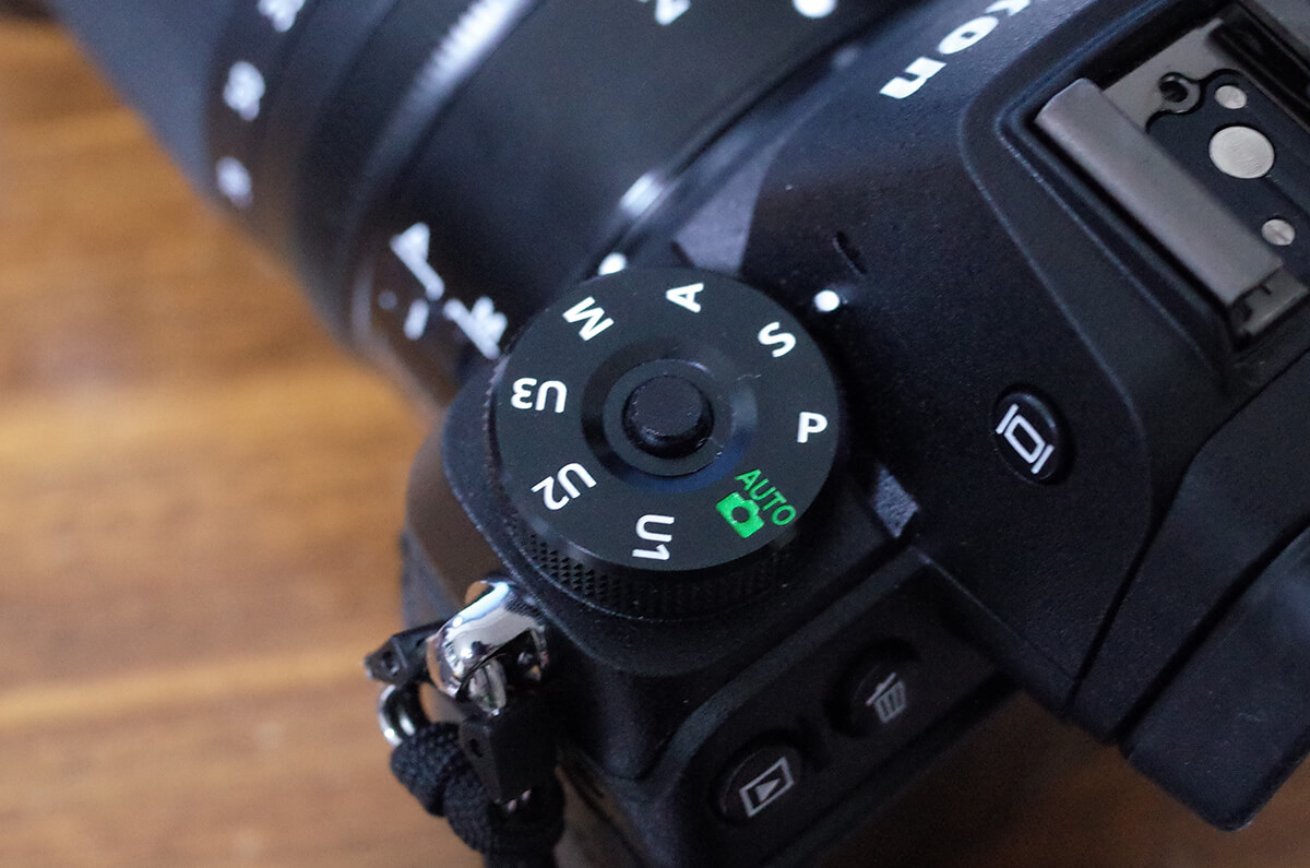 Nikon Z7をシャッター優先モードに設定