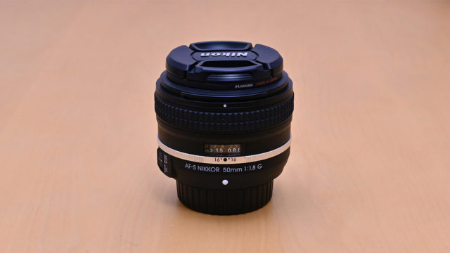 AF-S NIKKOR 50mm f/1.8G Special Editionを正面から