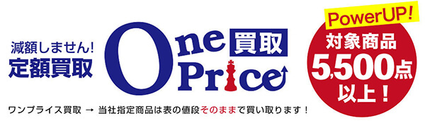ワンプライス買取