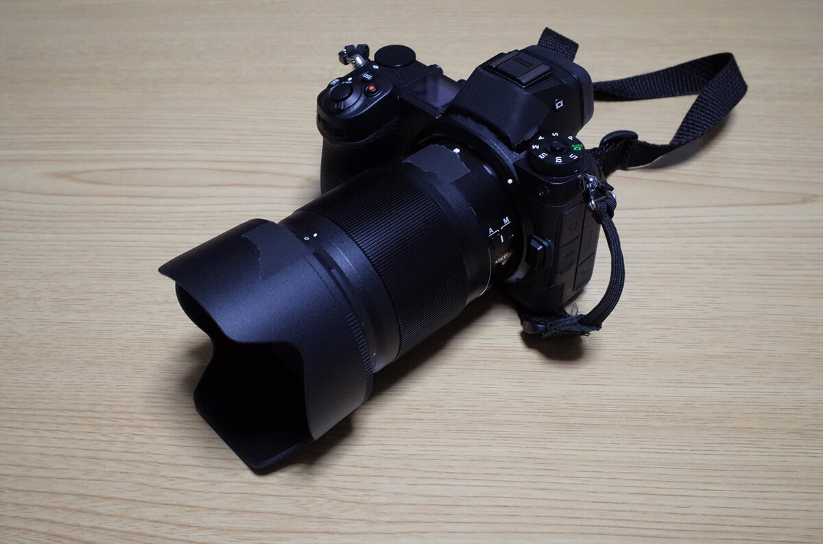 パーマセルでロゴなどを隠したNikon Z7
